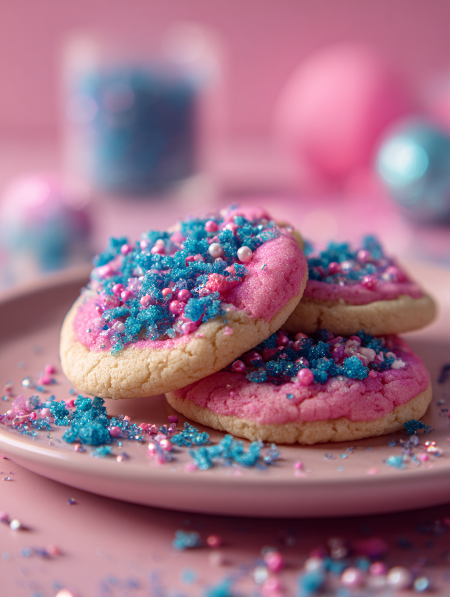 Cotton Candy Bubblegum Cookies (Candy-Store Sweet + Playfully Pastel)