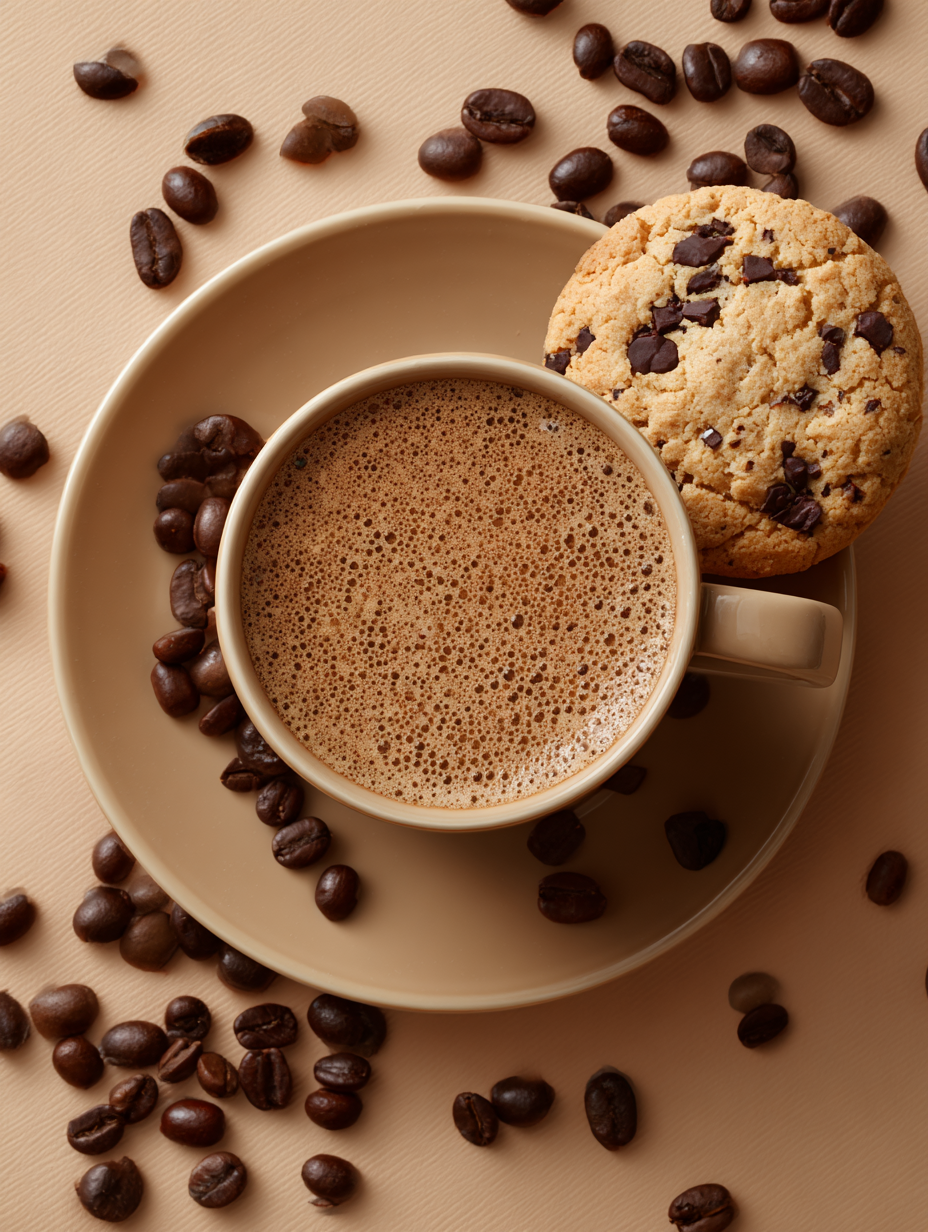 Cappuccino Cheesecake Cookies with Coffee Chips