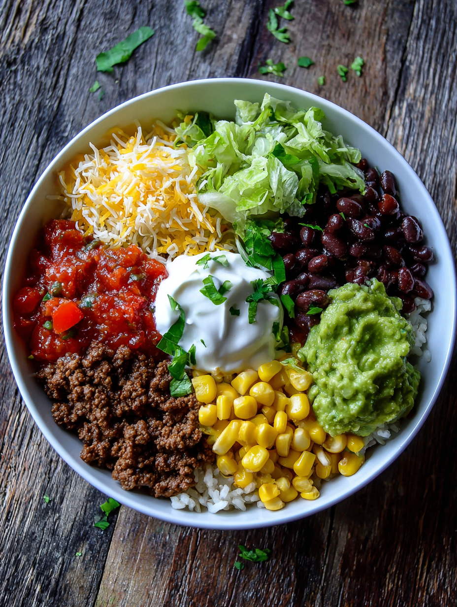 Build-Your-Own Mexican Rice Bowl with Bold, Fresh Toppings