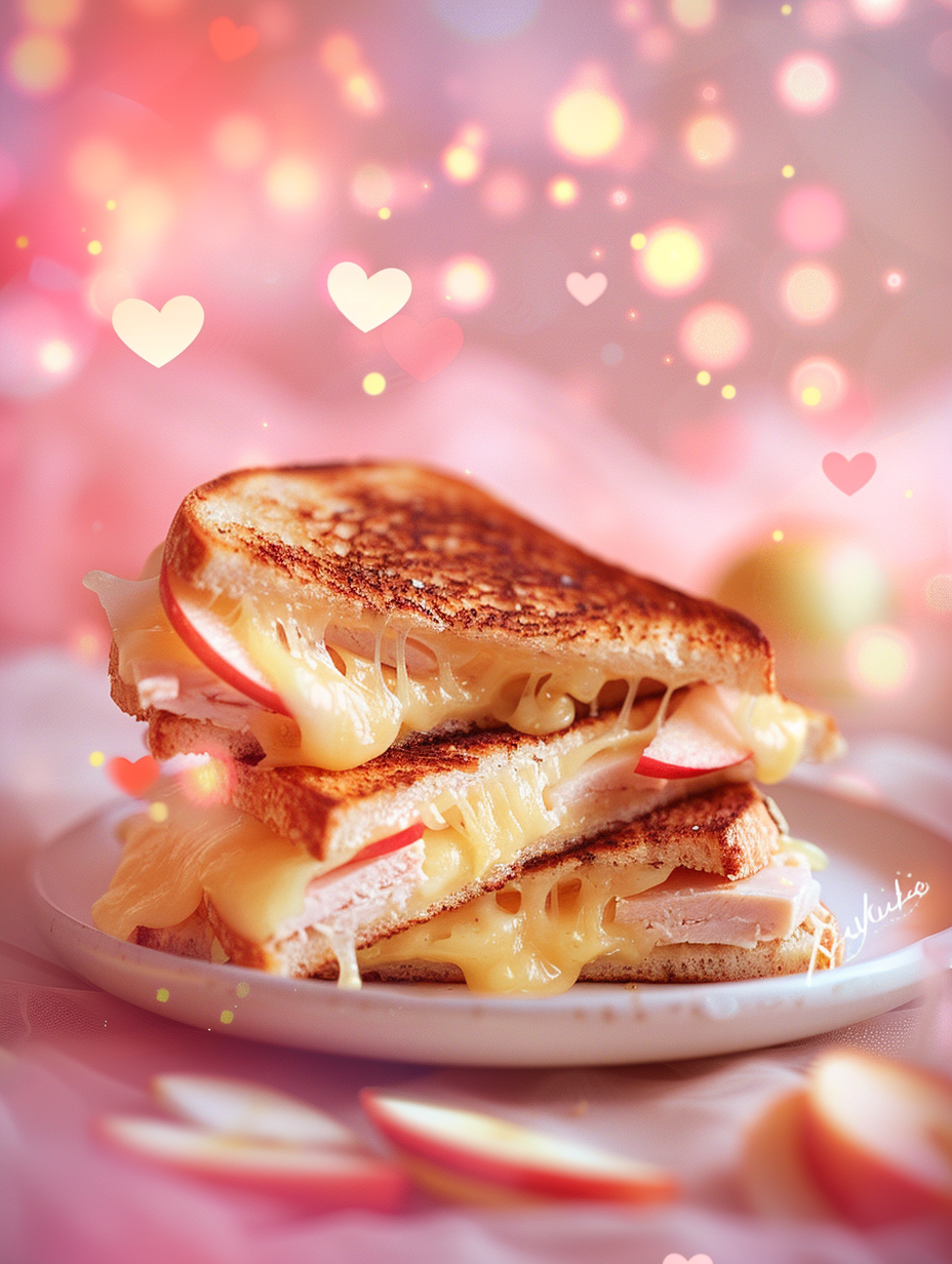 Golden Apple & Cheddar Turkey Café Melt