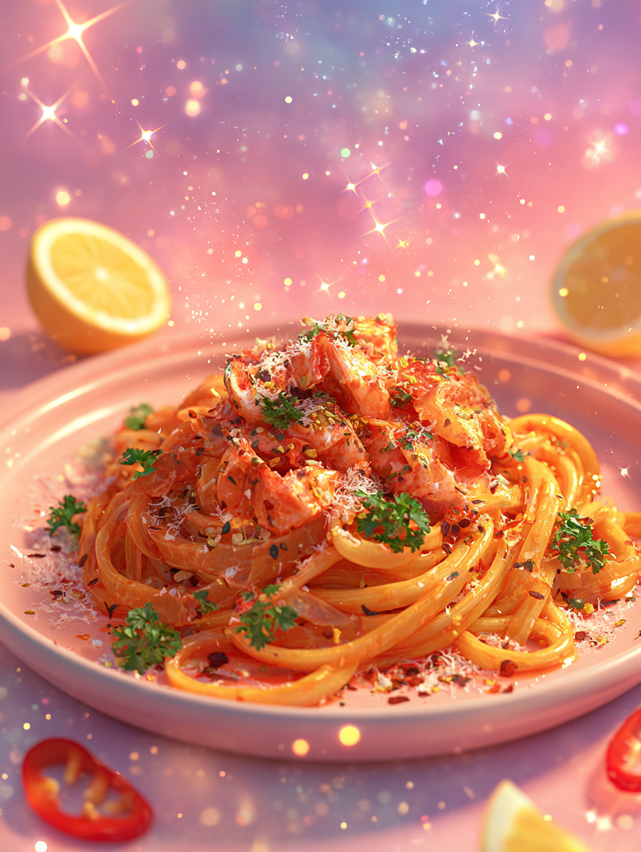 Spicy Cajun Crab Pasta with Creamy Chili Butter Sauce