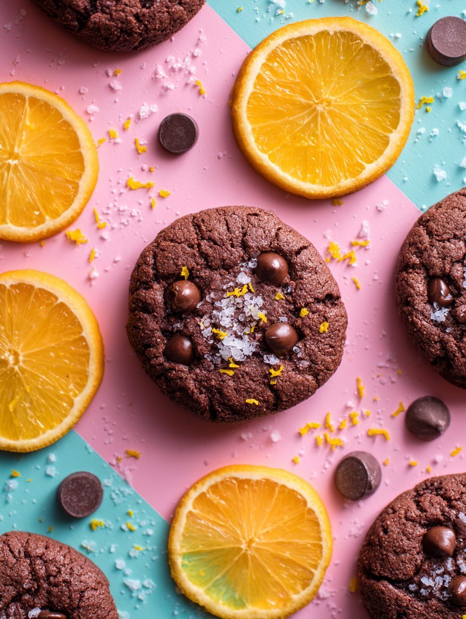 Chocolate Orange Cookies with a Citrus Twist