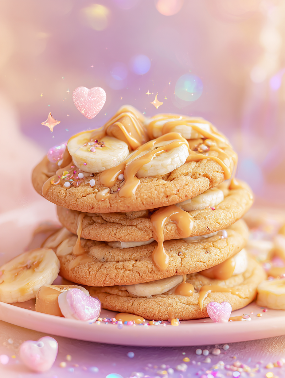 🍪🍌 Cookie Butter Banana Cookies (Soft & Chewy Bakery-Style Treat)