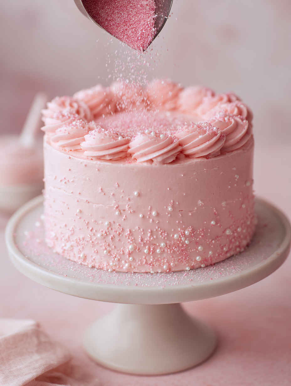 Pastel Cotton Candy Cake with Italian Buttercream