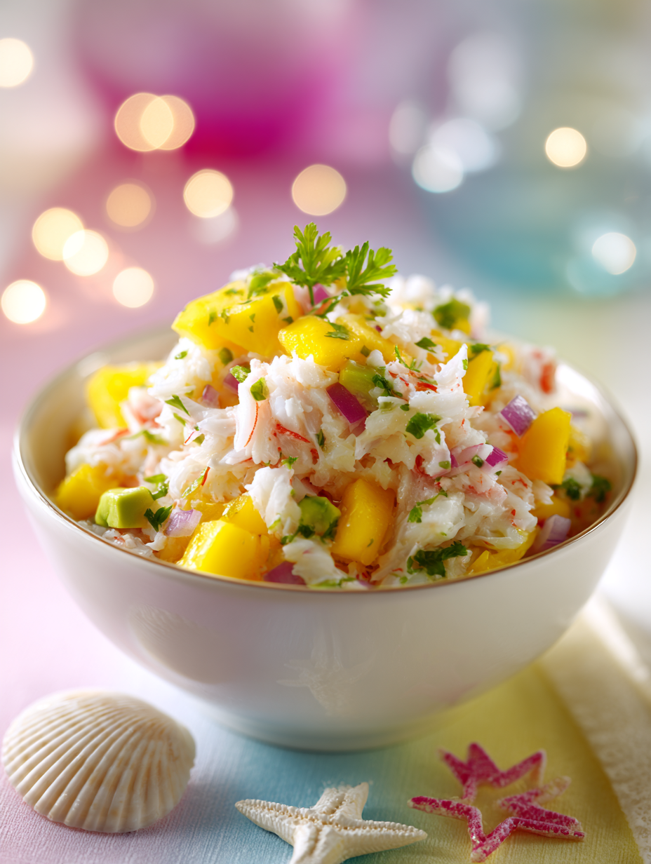 Fresh Crab & Mango Citrus Salsa