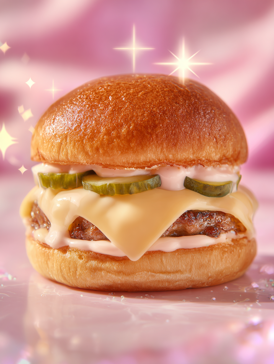 Creamy Horseradish Smash Burgers with Swiss & Crunchy Pickles