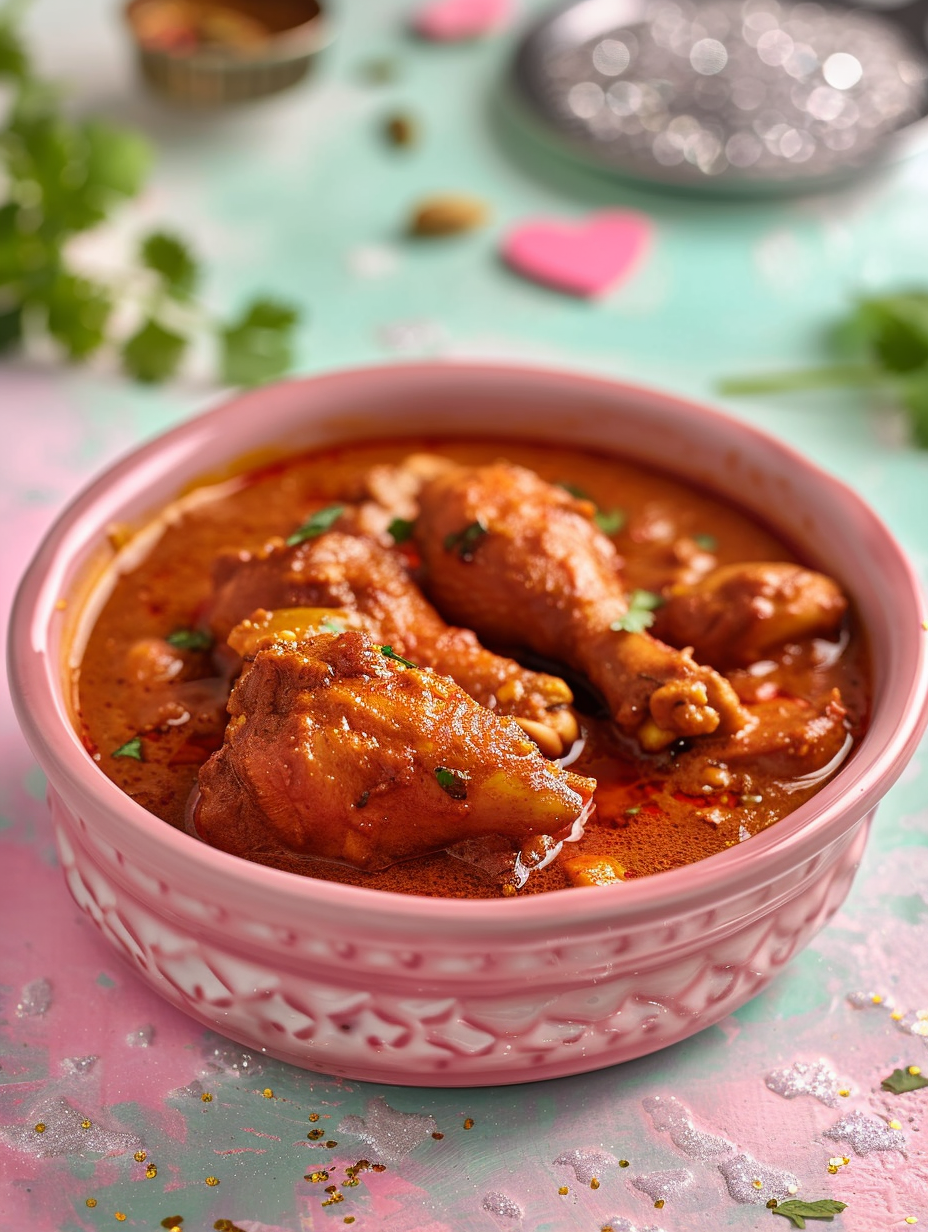 Hyderabadi Marriage Function Chicken with Rich Tomato & Nut Gravy