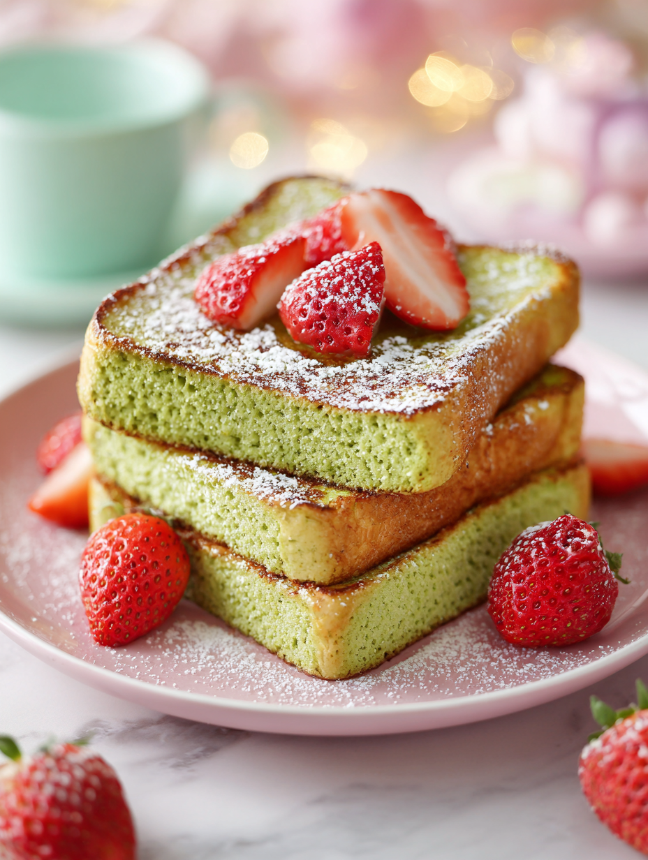 🍵 Café-Style Matcha French Toast