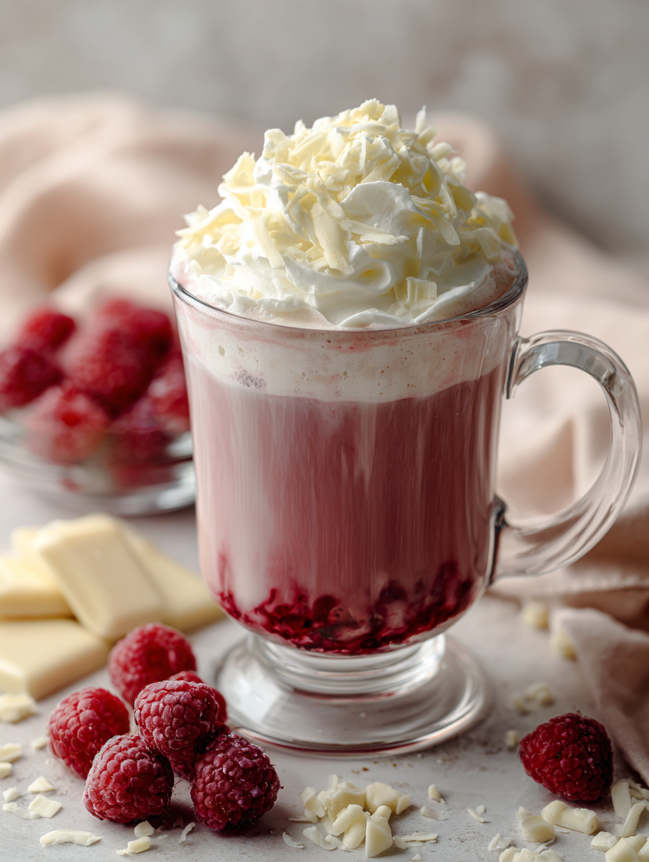 White Chocolate Raspberry Latte (A Sweet, Café-Style Coffee Treat)