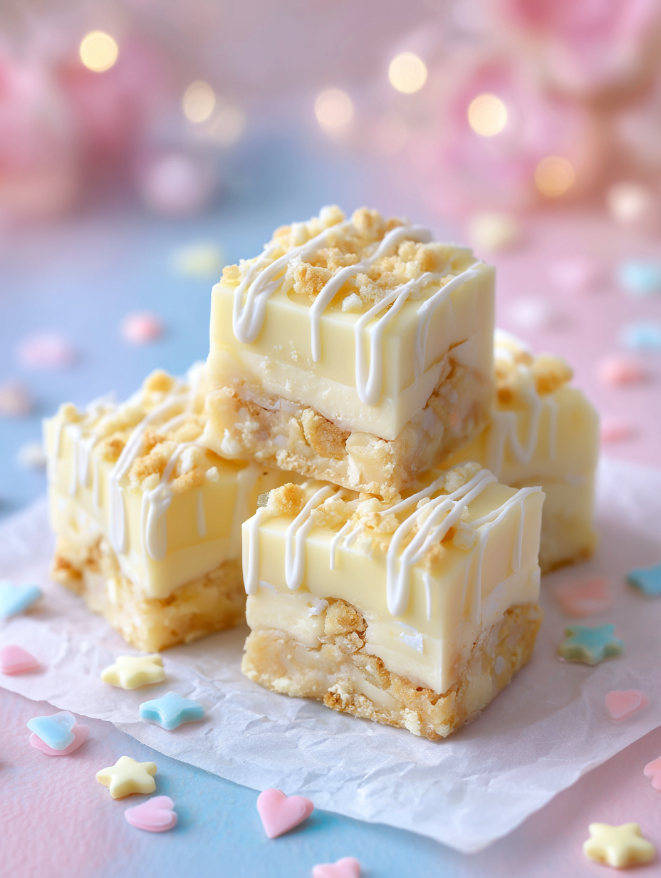 Dreamy Banana Cream Pie Fudge Squares
