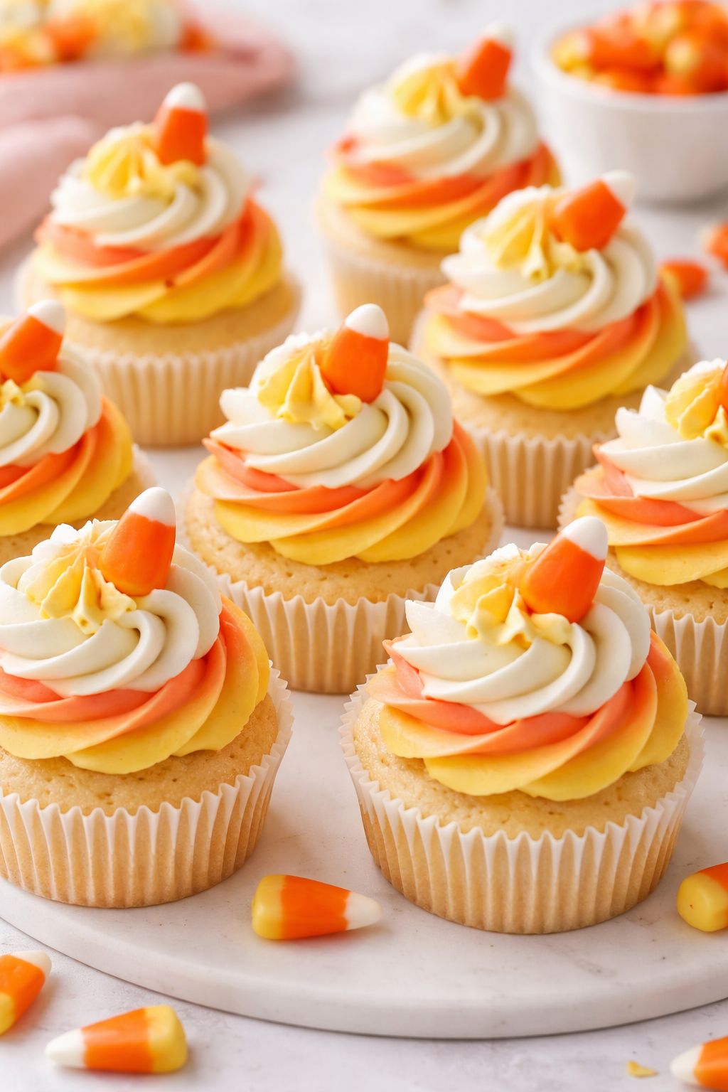 Candy Corn Cupcakes