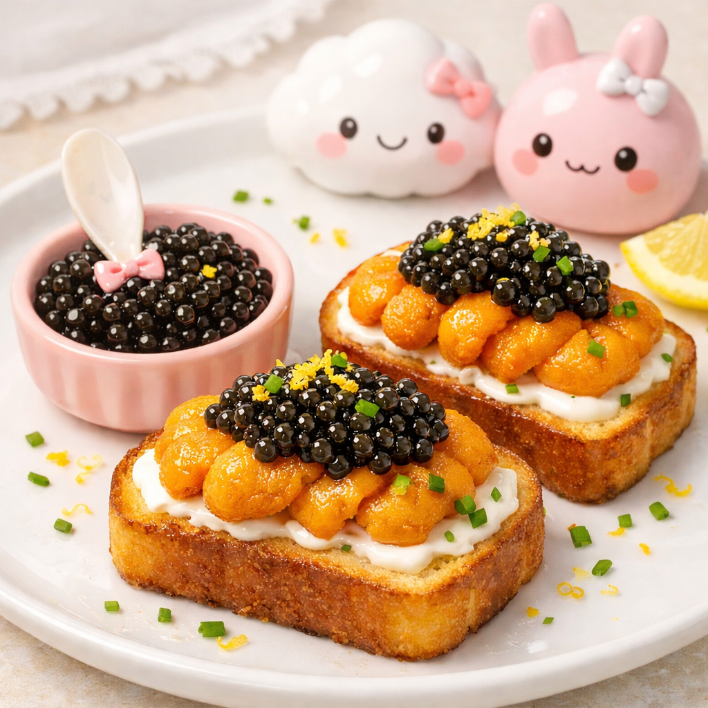 Caviar & Uni Toast