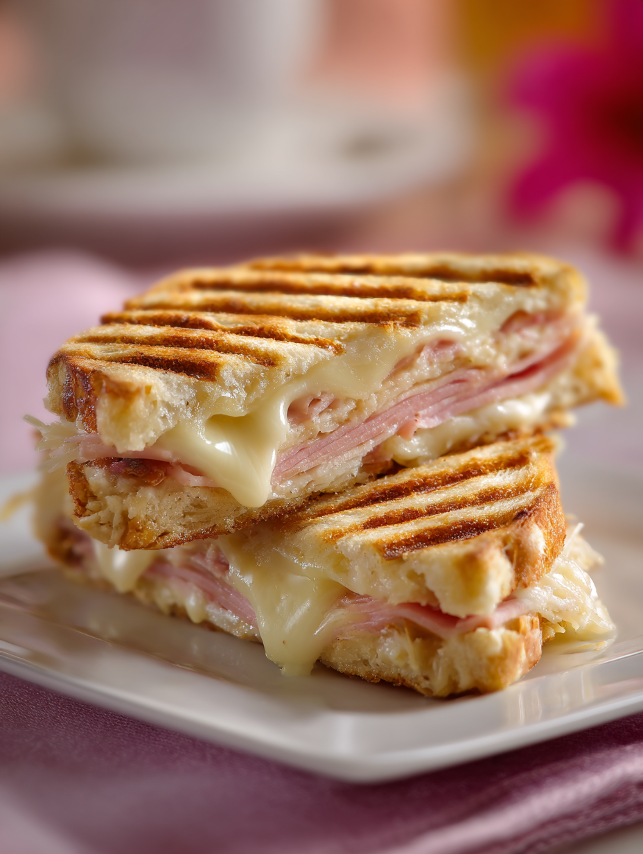 Ham, Swiss & Sauerkraut Panini (Easy Grilled Deli-Style Sandwich)