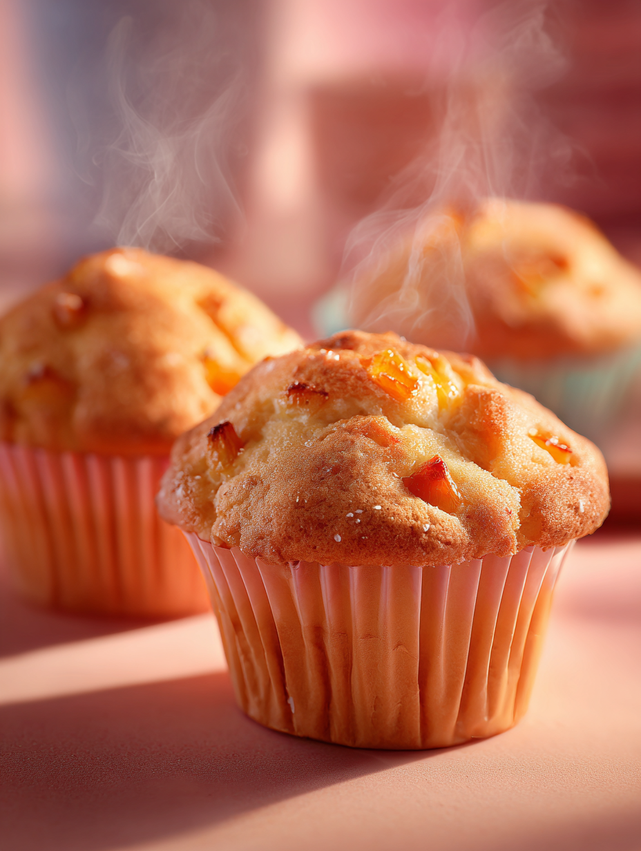 Golden Papaya Vanilla Bean Bakery Muffins