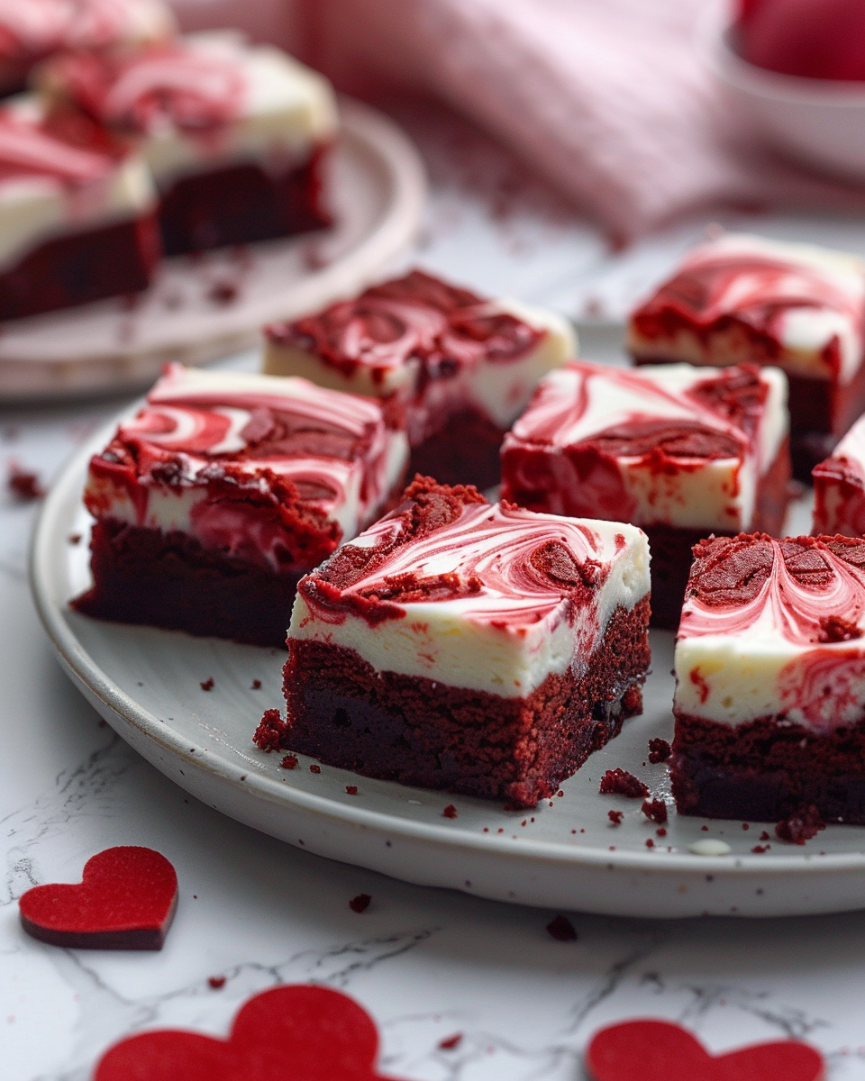 ❤️🍫 Red Velvet Cheesecake Brownies
