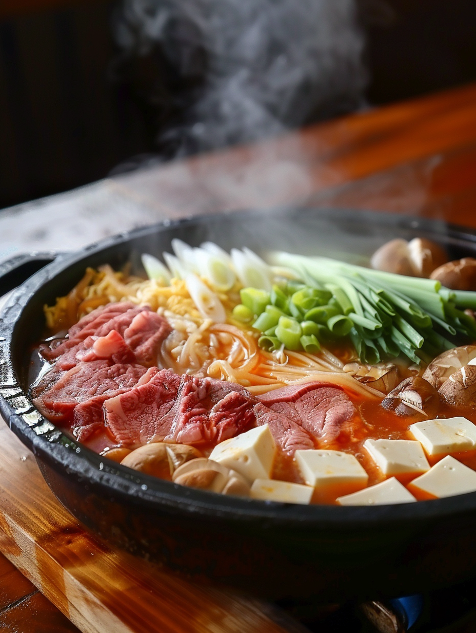 Classic Japanese Sukiyaki Hot Pot