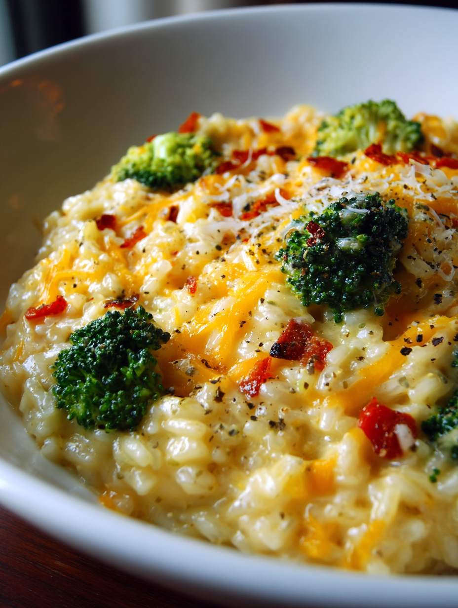 Ultra-Creamy Broccoli Cheddar Risotto (Comfort Food Done Right)