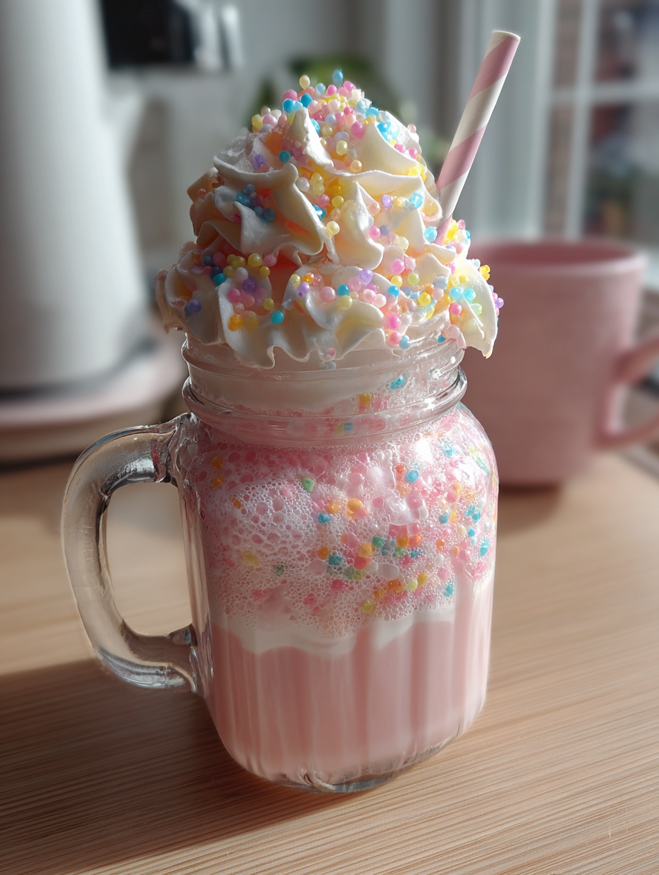 Bubblegum Frappuccino Recipe – Creamy Pink Blended Drink with Homemade Syrup