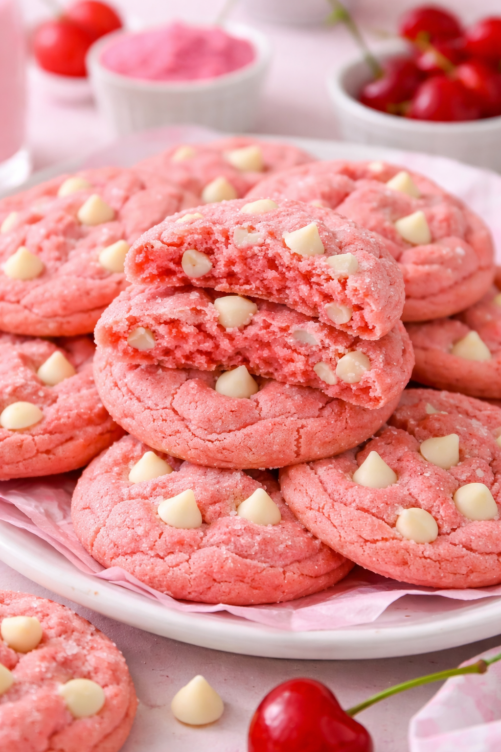 Soft & Chewy Fruit Punch Cookies with Vanilla Pudding Mix