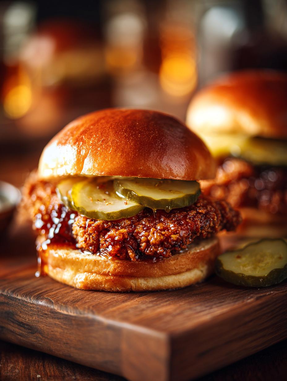 Crispy Hot Honey Chicken Sandwich on Brioche (Better Than Takeout)