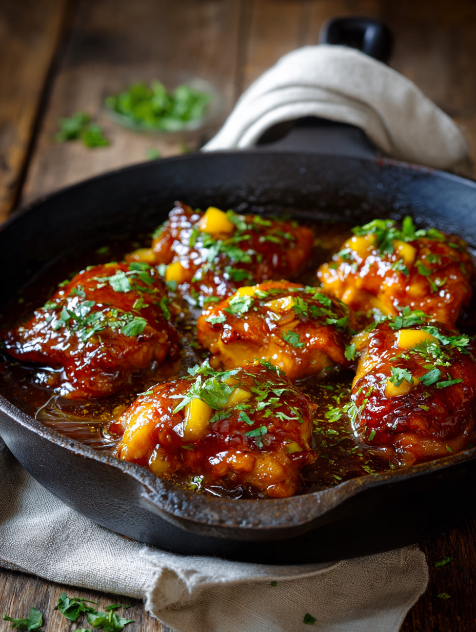 Easy Mango Chicken Skillet (Sweet and Smoky One-Pan Dinner)