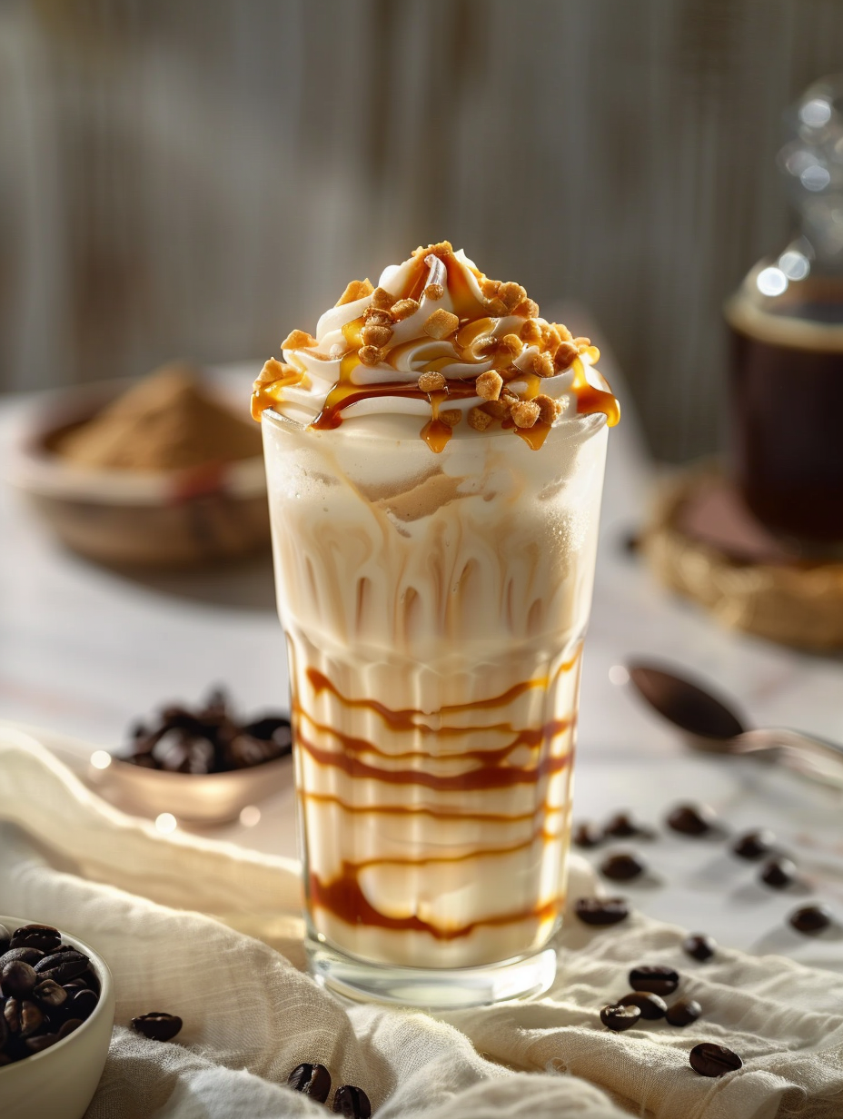 Vietnamese Coffee Caramel Frappuccino — Creamy Condensed Milk Blended Coffee