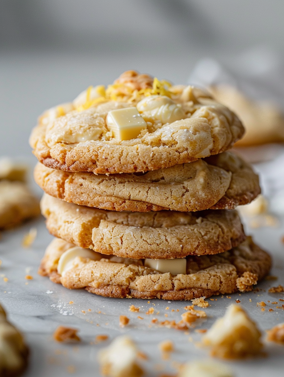 Soft & Chewy Calamansi White Chocolate Cookies with Bright Citrus Flavor