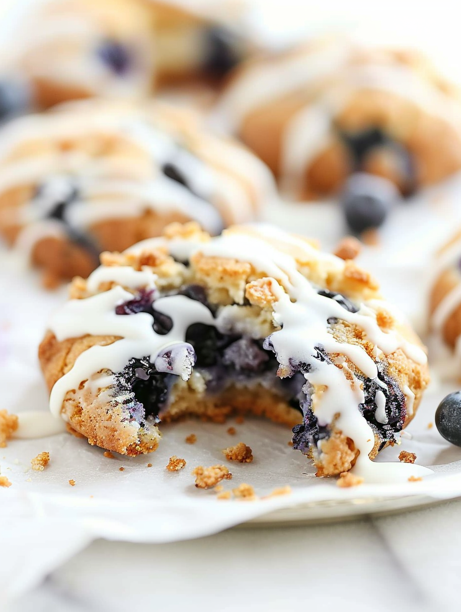 Crumbl Blueberry Muffin Cookies (Soft & Buttery Copycat Recipe)