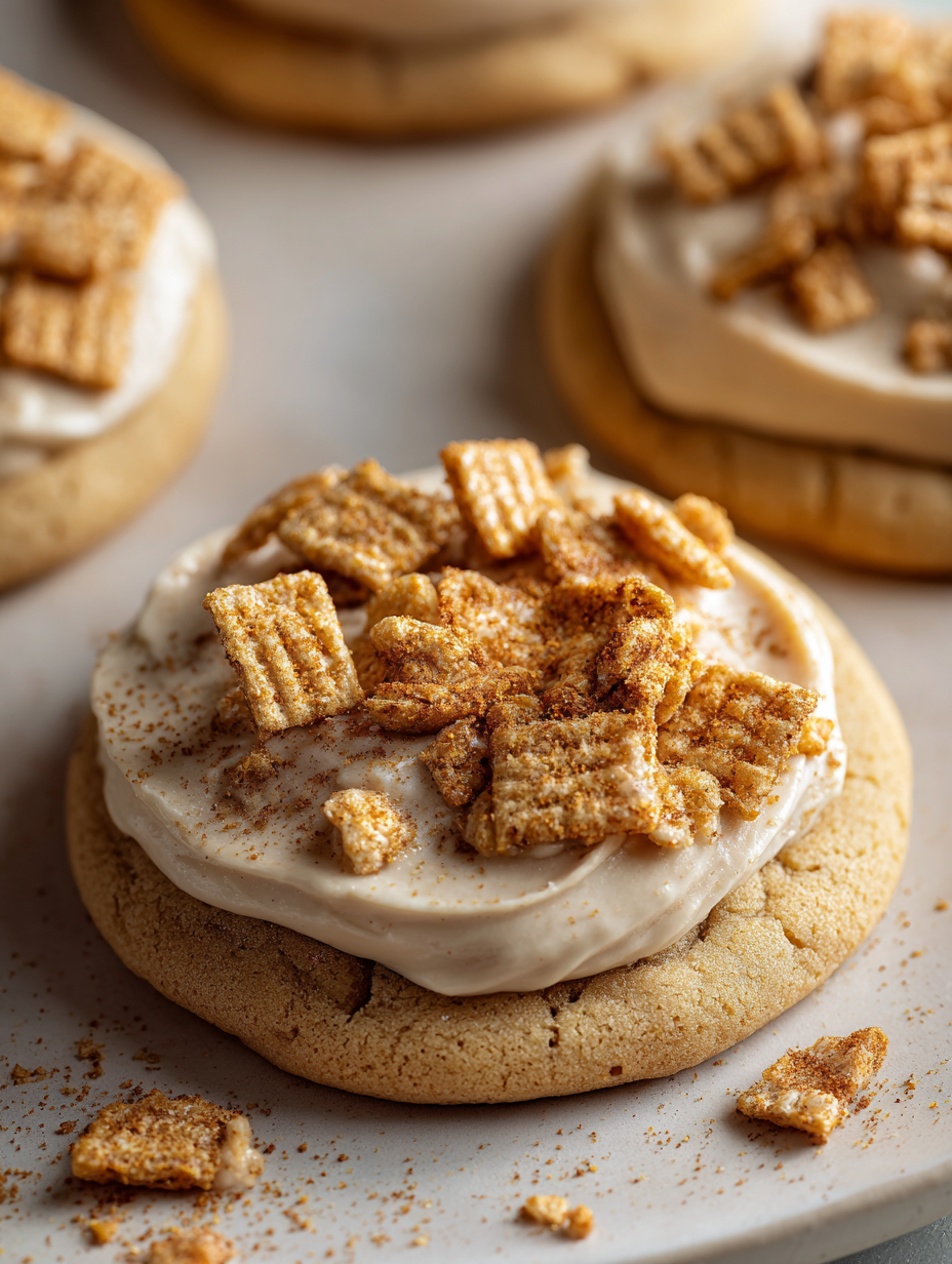 Crumbl Cinnamon Toast Crunch Cookies (Soft Frosted Copycat Recipe)