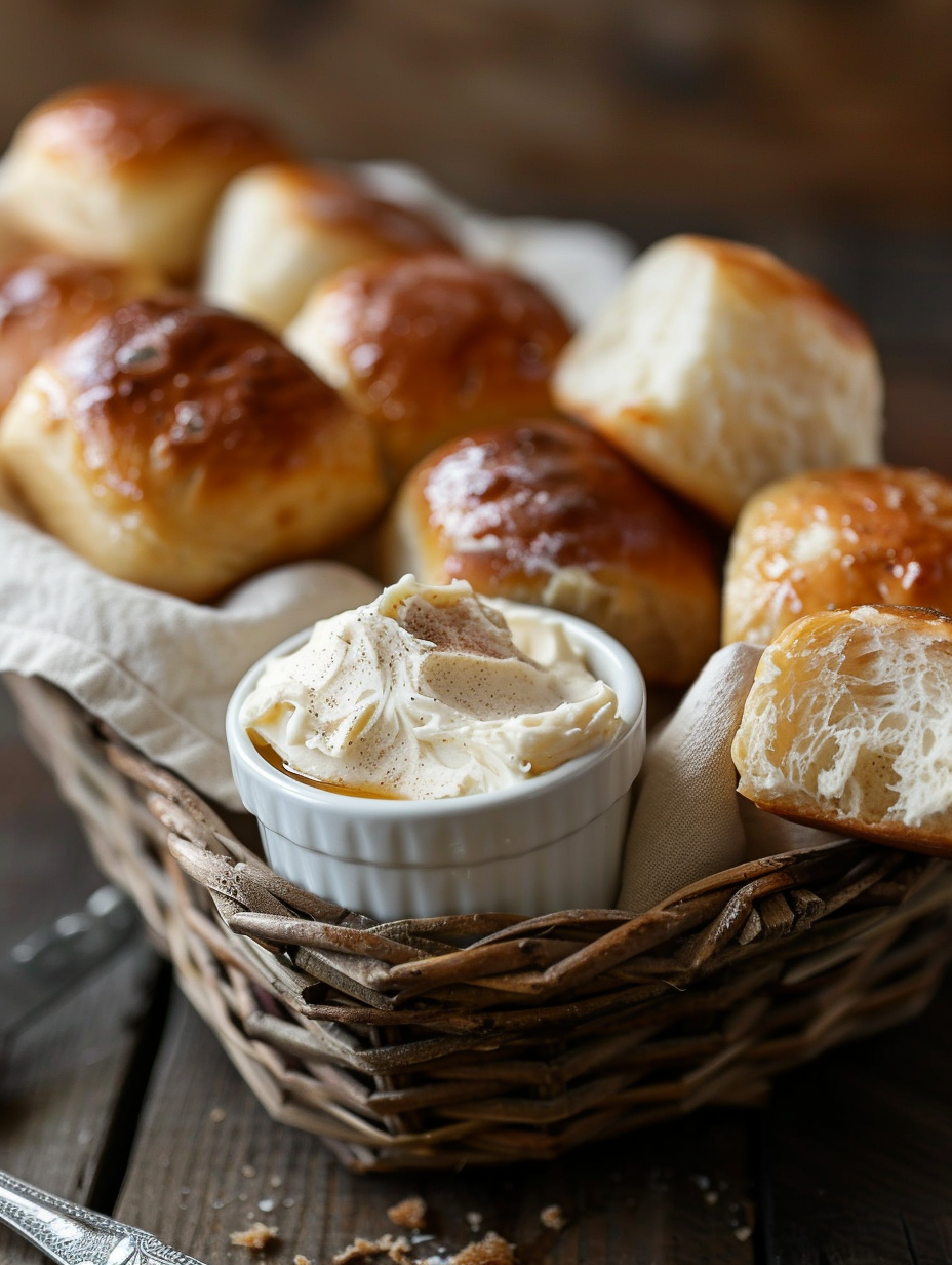 Homemade Texas Roadhouse Rolls with Cinnamon Honey Butter (Easy Copycat Recipe)