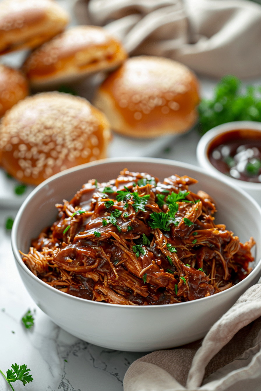 Easy BBQ Pulled Chicken (Slow Cooker, Juicy & Perfect for Sandwiches)