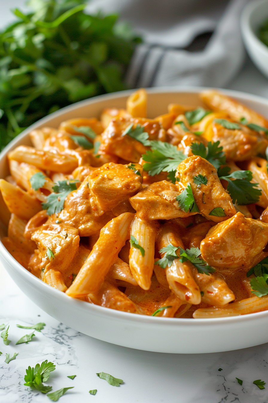 Butter Chicken Pasta (Creamy Indian-Inspired Chicken Pasta)