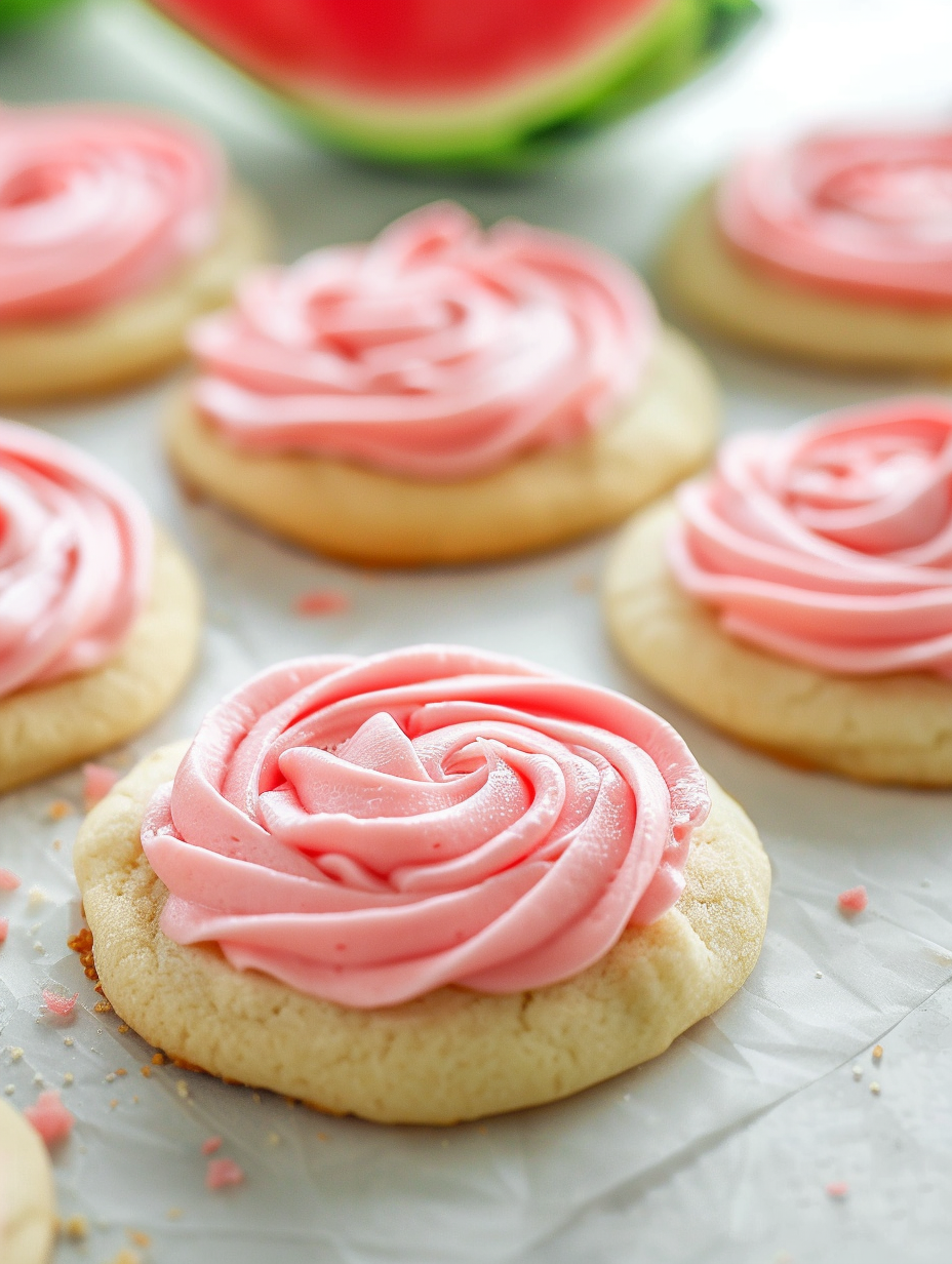Crumbl Watermelon Sugar Cookies