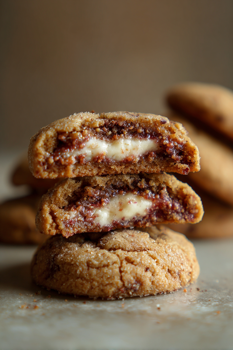Honey Mascarpone Fig Cookies – Bakery-Style Stuffed Cookies with Creamy Fig Filling
