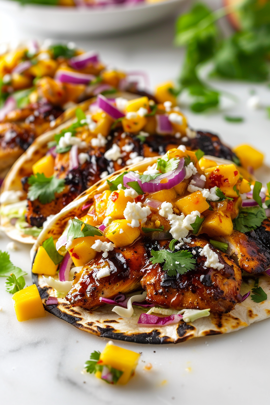 Mango Habanero Chicken Tacos (Sweet and Spicy Street-Style Recipe)