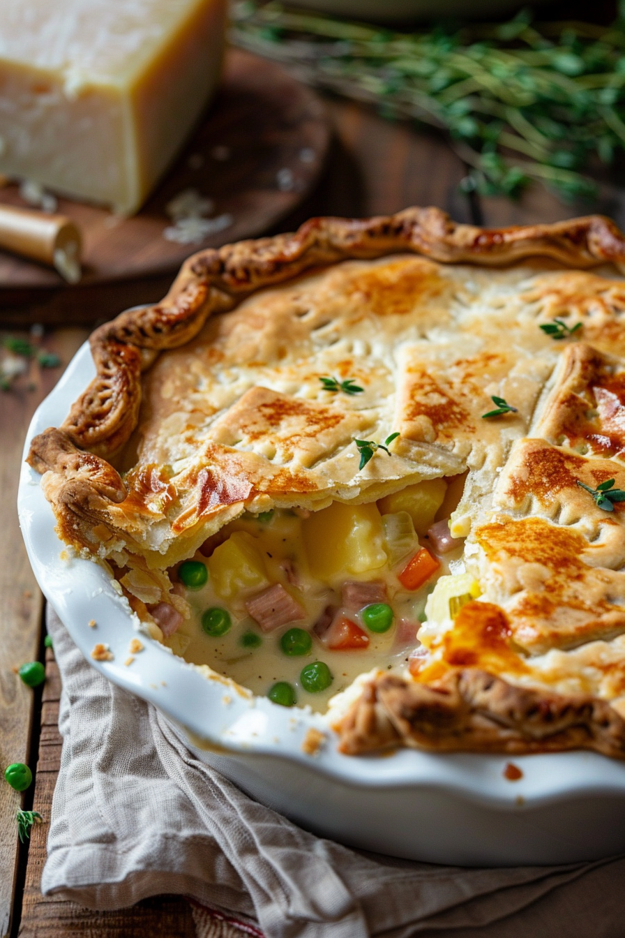 Smoked Gouda Ham Pot Pie