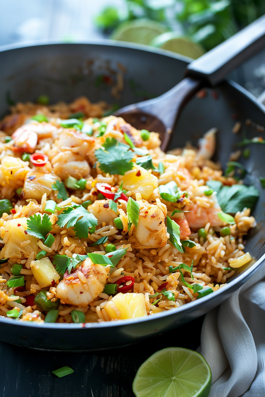 Spicy Coconut Crab Pineapple Fried Rice
