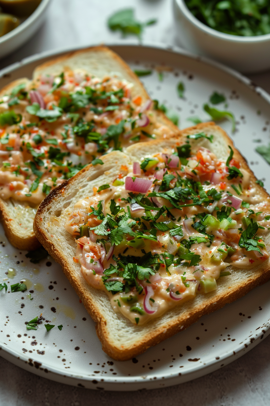 Veg Malai Toast (Creamy Indian Café-Style Malai Toast)