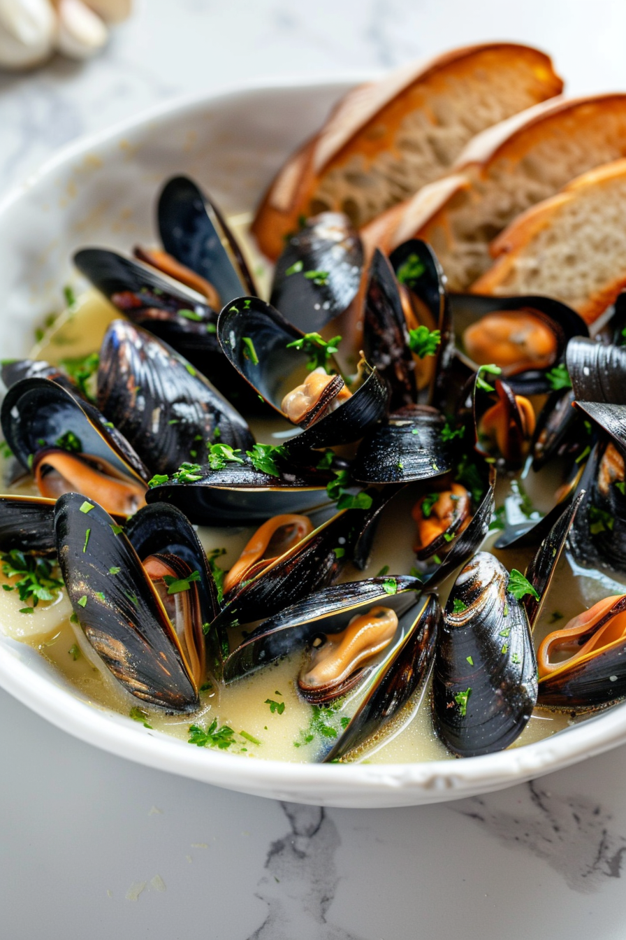 🍷 White Wine Mussels (Classic Moules Marinière Recipe)