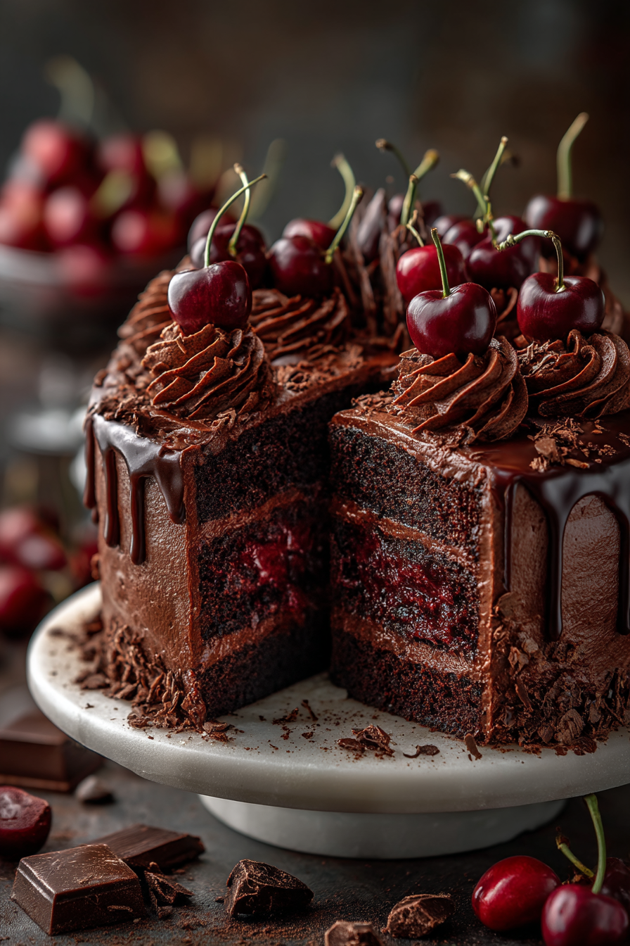 Dr Pepper Cherry Chocolate Cake