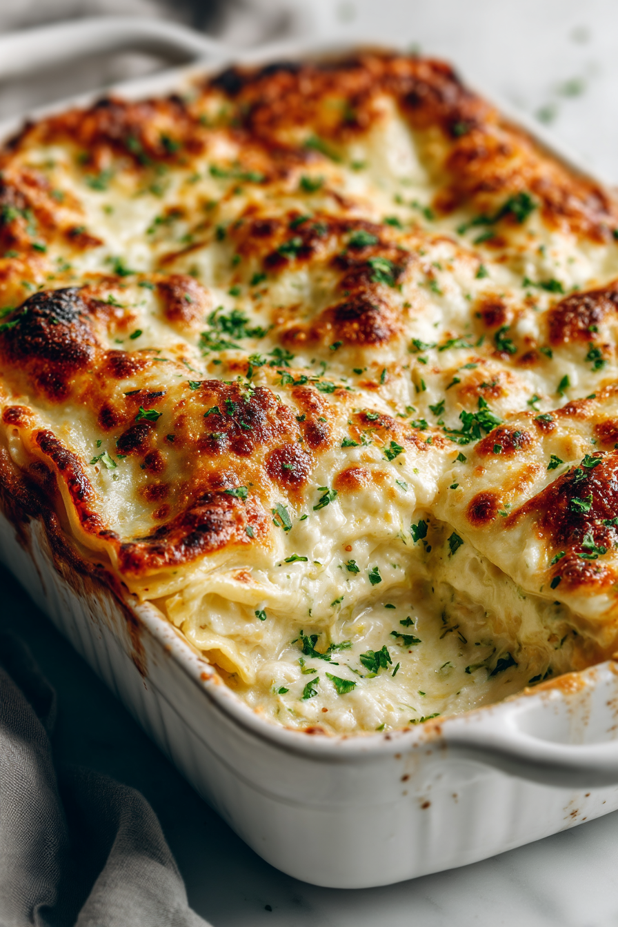 Creamy Chicken Alfredo Lasagna Recipe