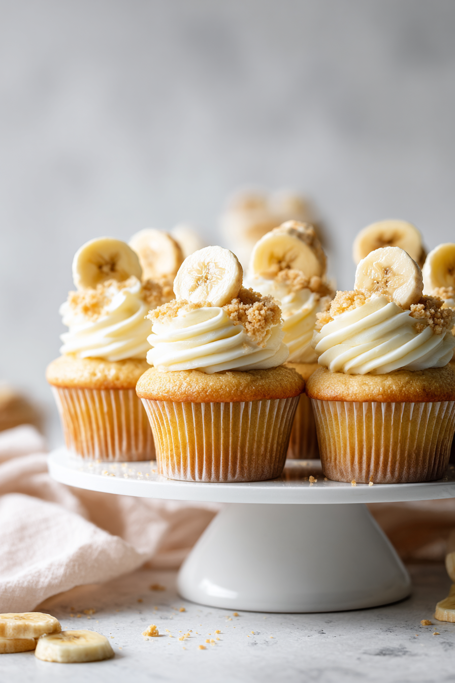 🍌 Banana Pudding Cupcakes