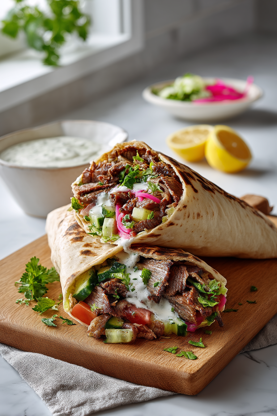 🥙 Beef Shawarma Wraps