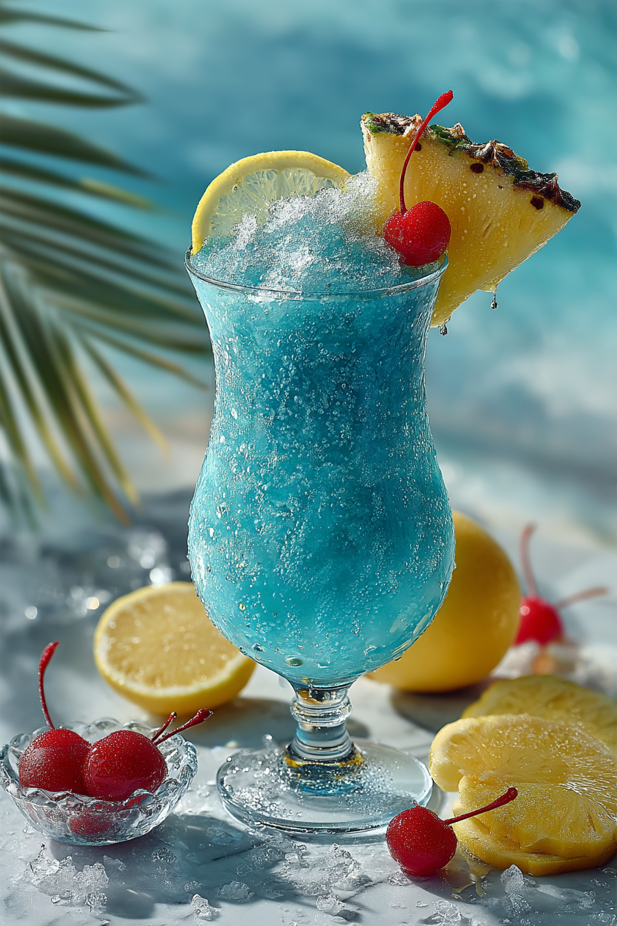 🌊 Blue Hawaiian Lemonade Slush