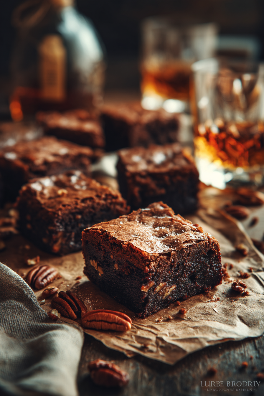 Bourbon Pecan Brownies
