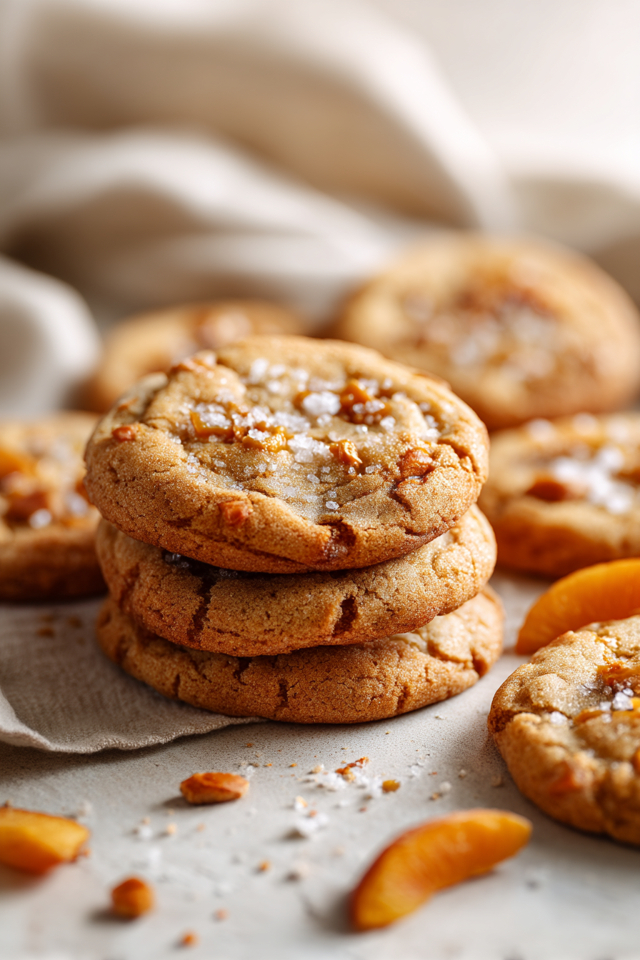 Brown Butter Peach Sugar Cookies