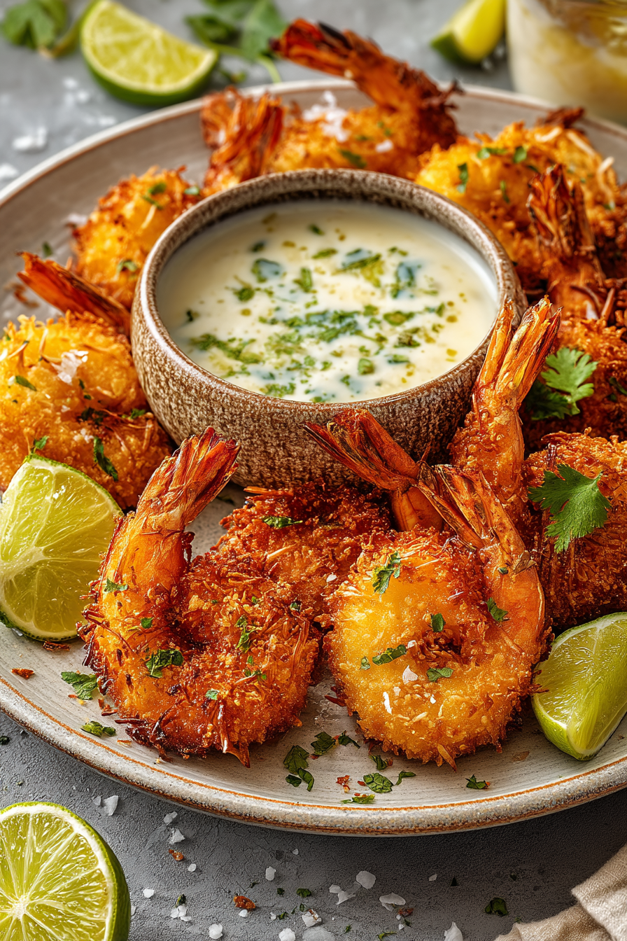 Crispy Coconut Shrimp with Creamy Piña Colada Sauce