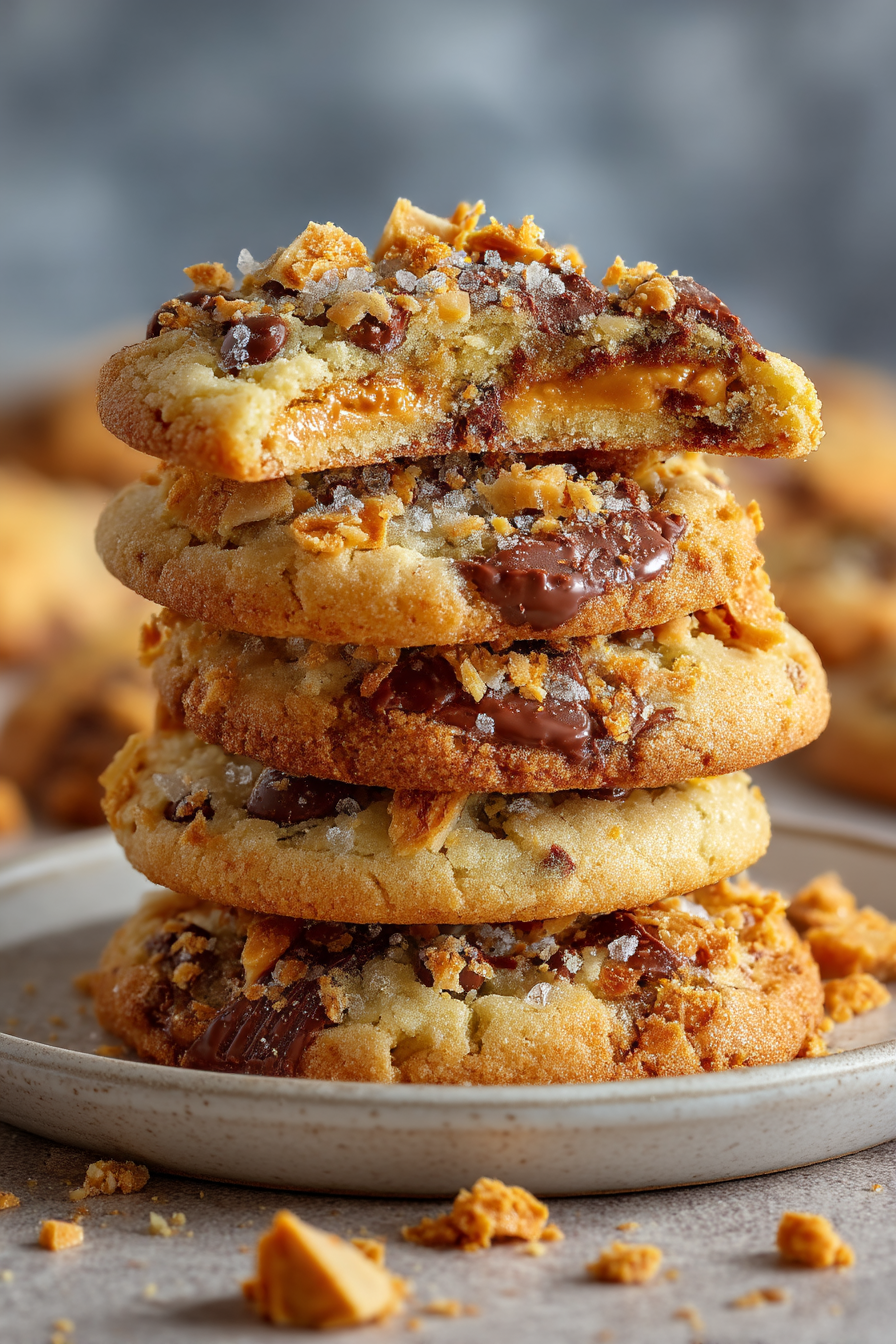 Crispy Butterfinger Cookies