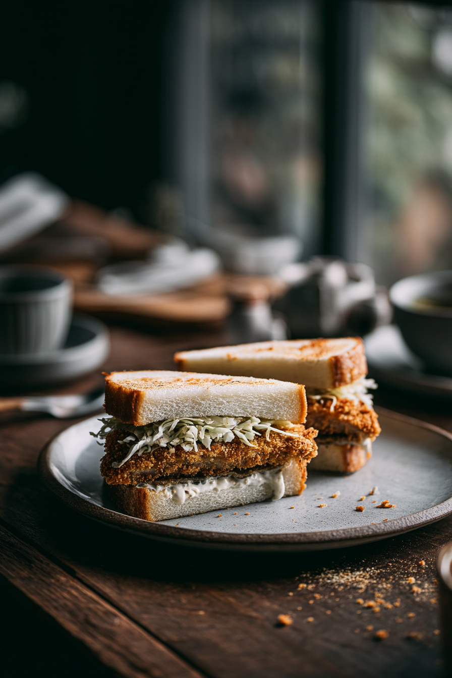 Crispy Eggplant Katsu Sandwiches
