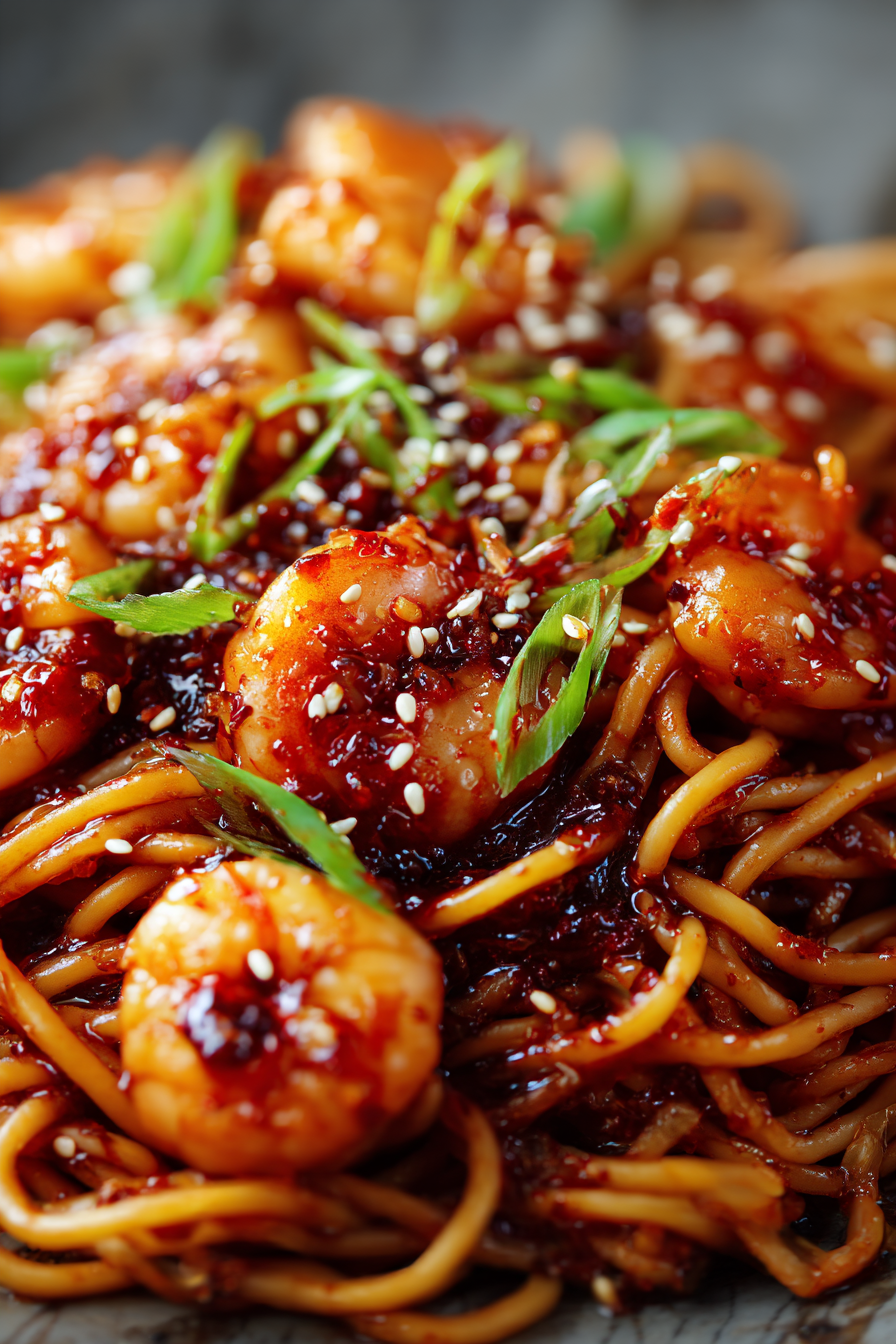 🌶️ Garlic Chili Oil Shrimp Noodles (Better Than Takeout, Easy 25-Minute Recipe)